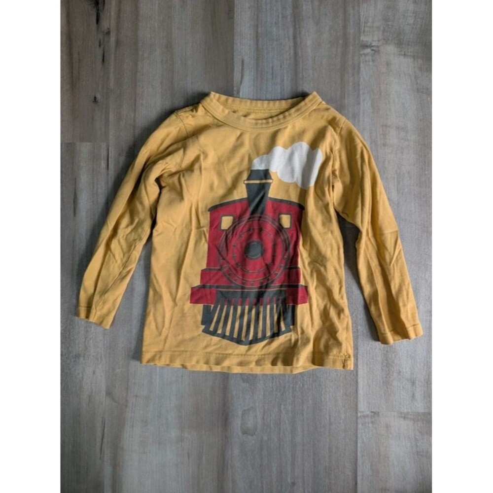 Winter Water Factory Yellow Train T-shirt, 3T (U1)